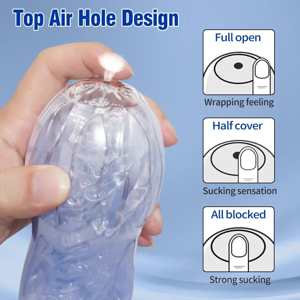 Masculino masturbador copo macio bichano sexo brinquedos transparente vagina adulto resistência exercício produtos do sexo vácuo pocket cup para homem