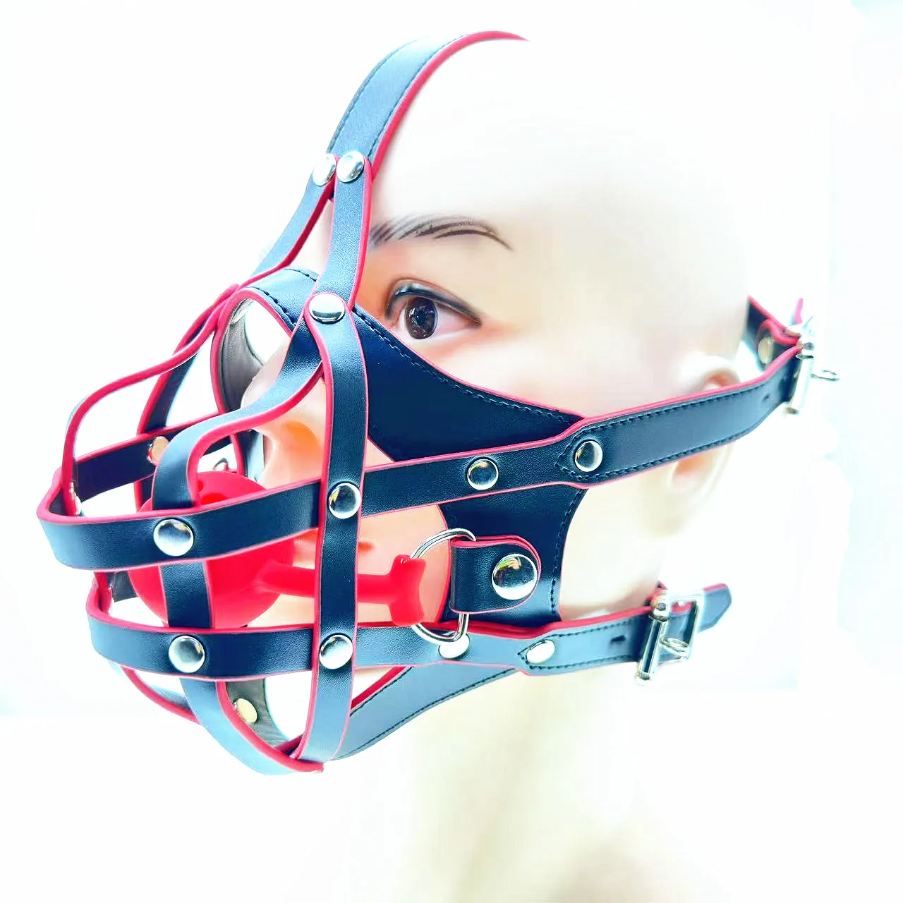 BDSM Puppy Play K9 Bondage Kit Dog mouth mask Binding band Mouth Ball Role-Playing Mask