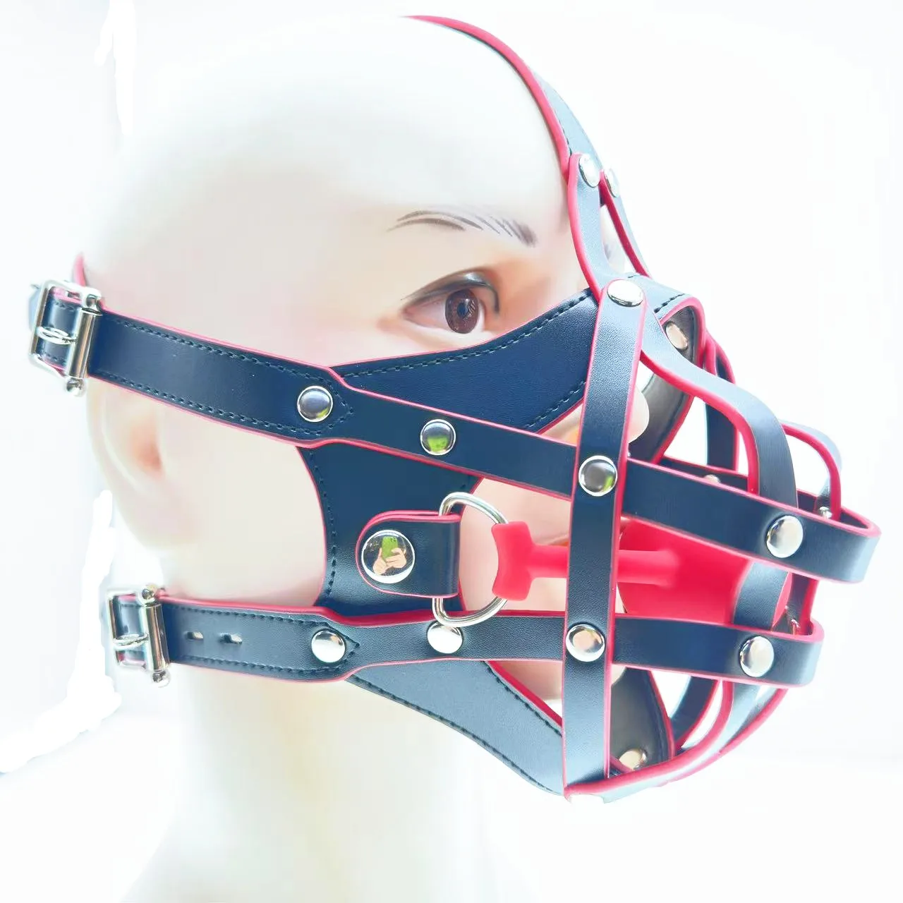 BDSM Puppy Play K9 Bondage Kit Dog mouth mask Binding band Mouth Ball Role-Playing Mask