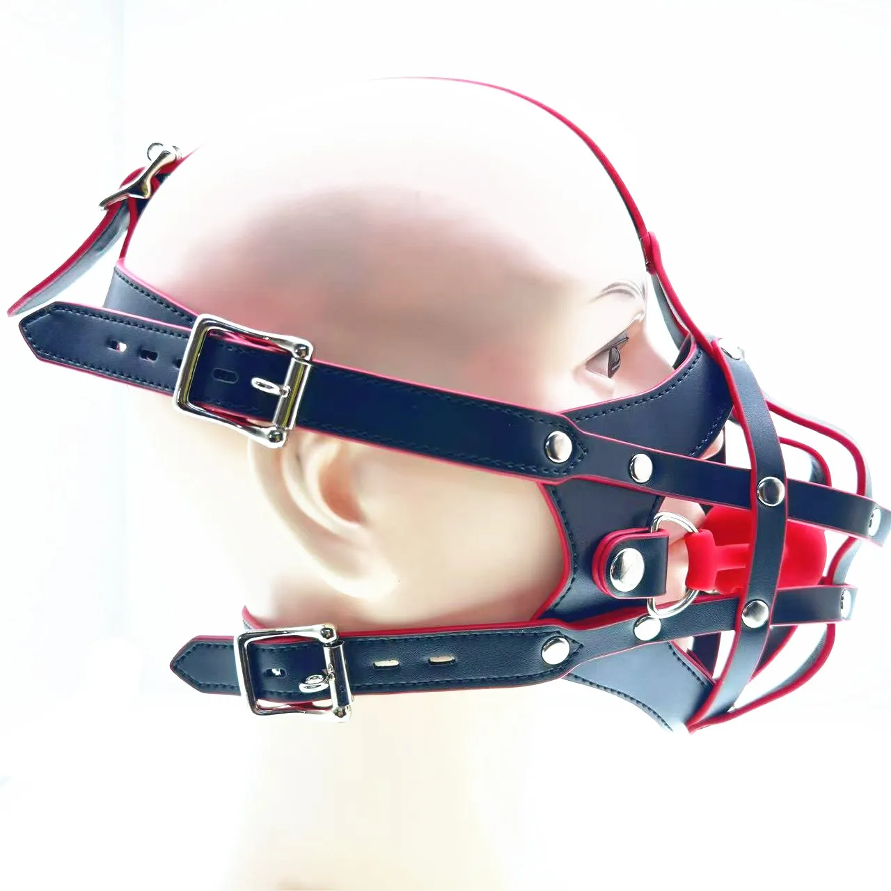 BDSM Puppy Play K9 Bondage Kit Dog mouth mask Binding band Mouth Ball Role-Playing Mask
