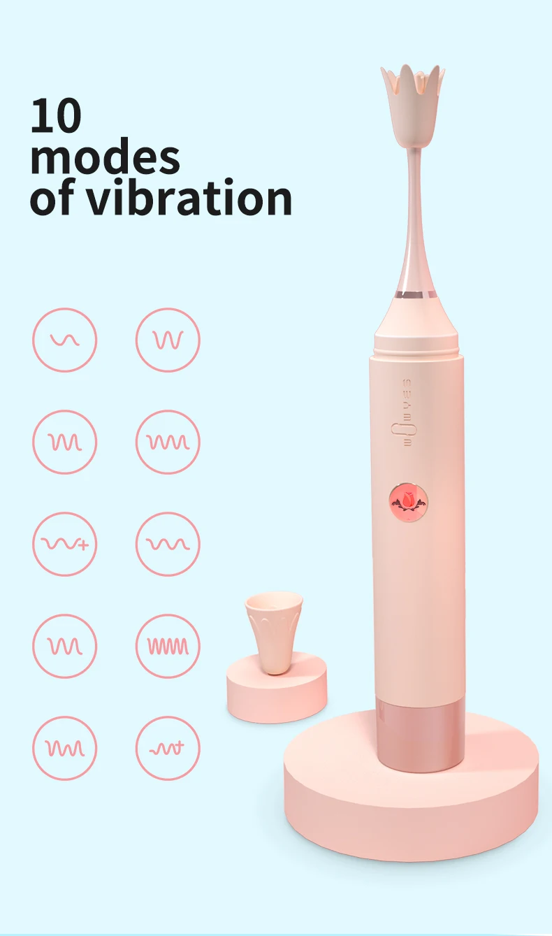 Adult Sex Toys Rechargeable Female Wand Vibrator Clitoral Massager For Women 10 Frequency Orgasm Waterproof Masturbator
