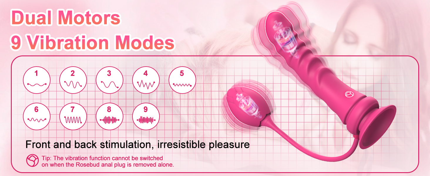 HESEKS Vibrating Strap On Dildo Wearable Panty Vibrator App Control Anal Plug Clitoral Stimulator Sex Toys for Women Lesbian