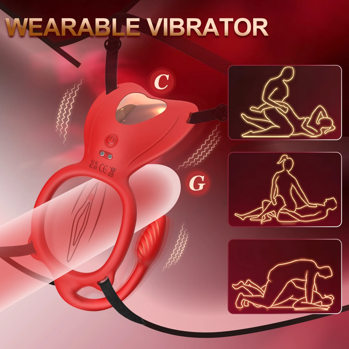Wearable Panty Vibrator Female 10 Vibration with Wireless Control Vibrating Penis Ring Clitoral Stimulator Adult Sexy Toys