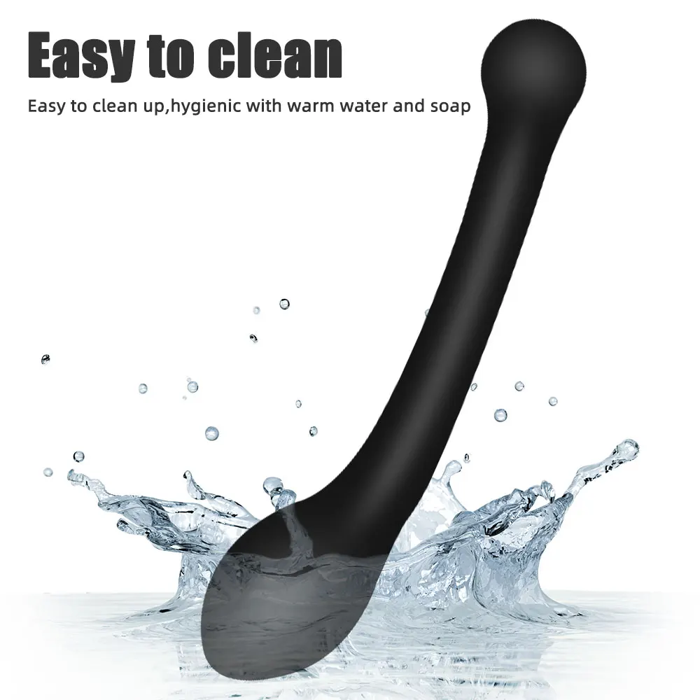 Soft Silicone Anal Beads Balls Handheld Butt Plug Dual Head Stimulation Anus Sex Toy Prostate Massage Female Vagina Masturbator