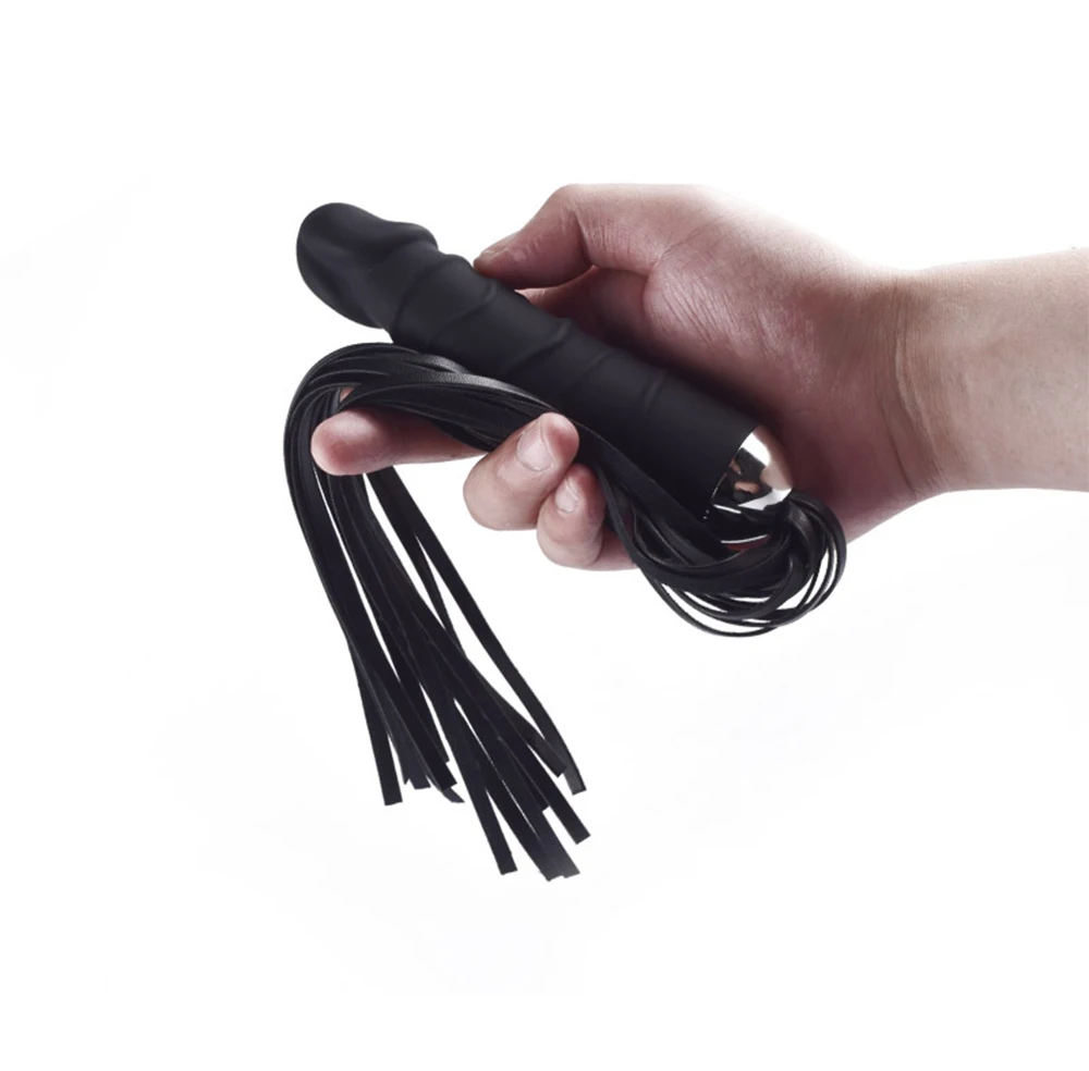 BDSM Whip Adult Game for Couple Realistic Dildo Vagina Massage Flogger Spanking Bondage Restraints Whips Sex Toy for Women