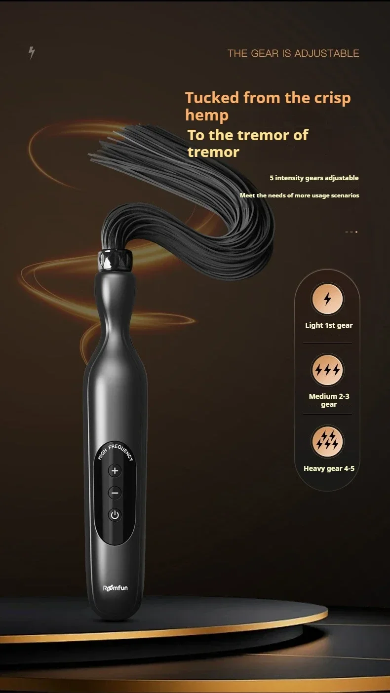 BDSM electric Shock Whip Sex Toys Women's Sm Conditioning Props Electric Shock Whip Sex Toys for Couples Adult Flirting Tools