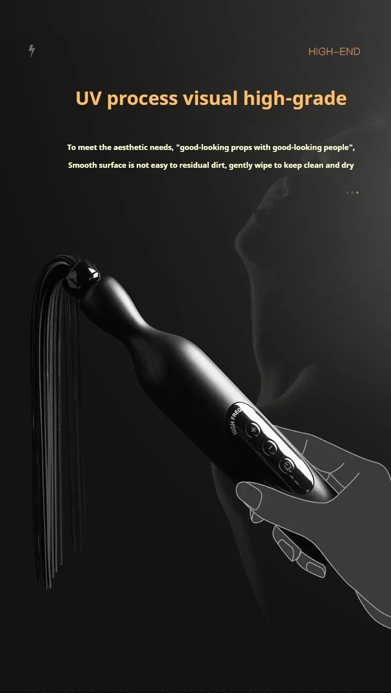 BDSM electric Shock Whip Sex Toys Women's Sm Conditioning Props Electric Shock Whip Sex Toys for Couples Adult Flirting Tools