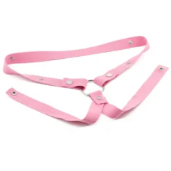 Cinto elástico rosa de 3 tiras para gaiola de castidade