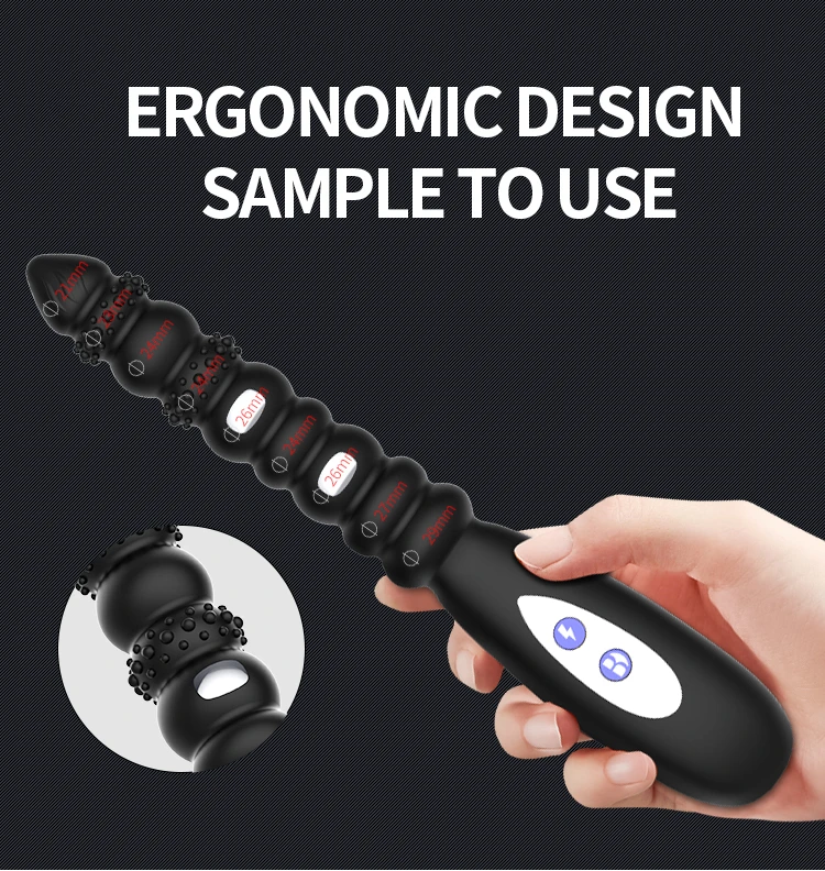 Plug Anal Vibratório Estimulador Elétrico de Próstata Magic Wand