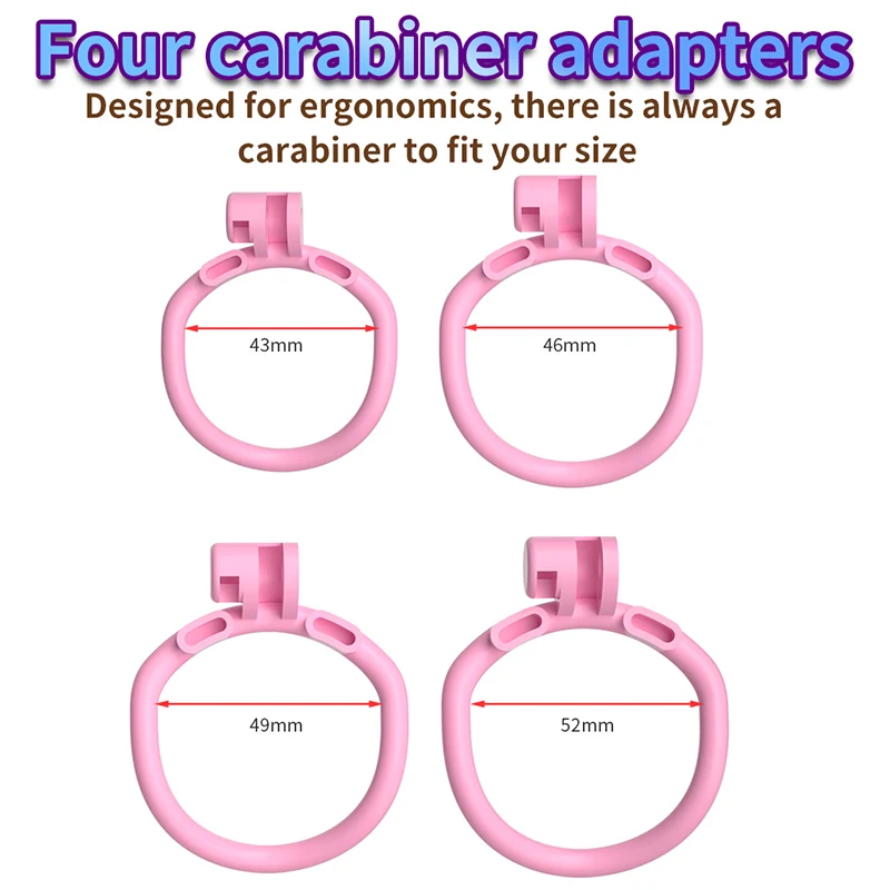 Small Chastity Cage Extreme Invisible Cock Cage Cation Negative Lock Fidelity Cage Micro Chastity Bdsm Lockable Sex Toy 4rings