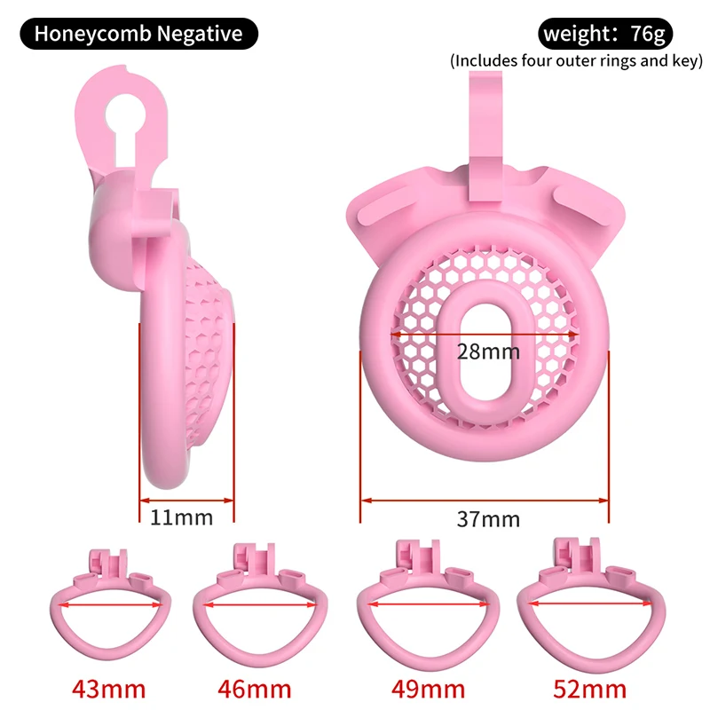 Small Chastity Cage Extreme Invisible Cock Cage Cation Negative Lock Fidelity Cage Micro Chastity Bdsm Lockable Sex Toy 4rings
