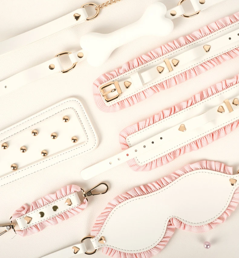 SM Fetish BDSM Bondage Erotic Toy Restraint Set Sex Toys For Women Handcuffs Collar Gag Eye Mask Hand Slap Couples Sex Tools