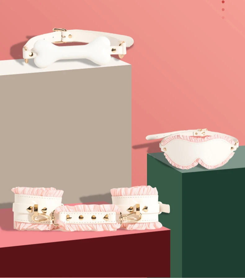 SM Fetish BDSM Bondage Erotic Toy Restraint Set Sex Toys For Women Handcuffs Collar Gag Eye Mask Hand Slap Couples Sex Tools