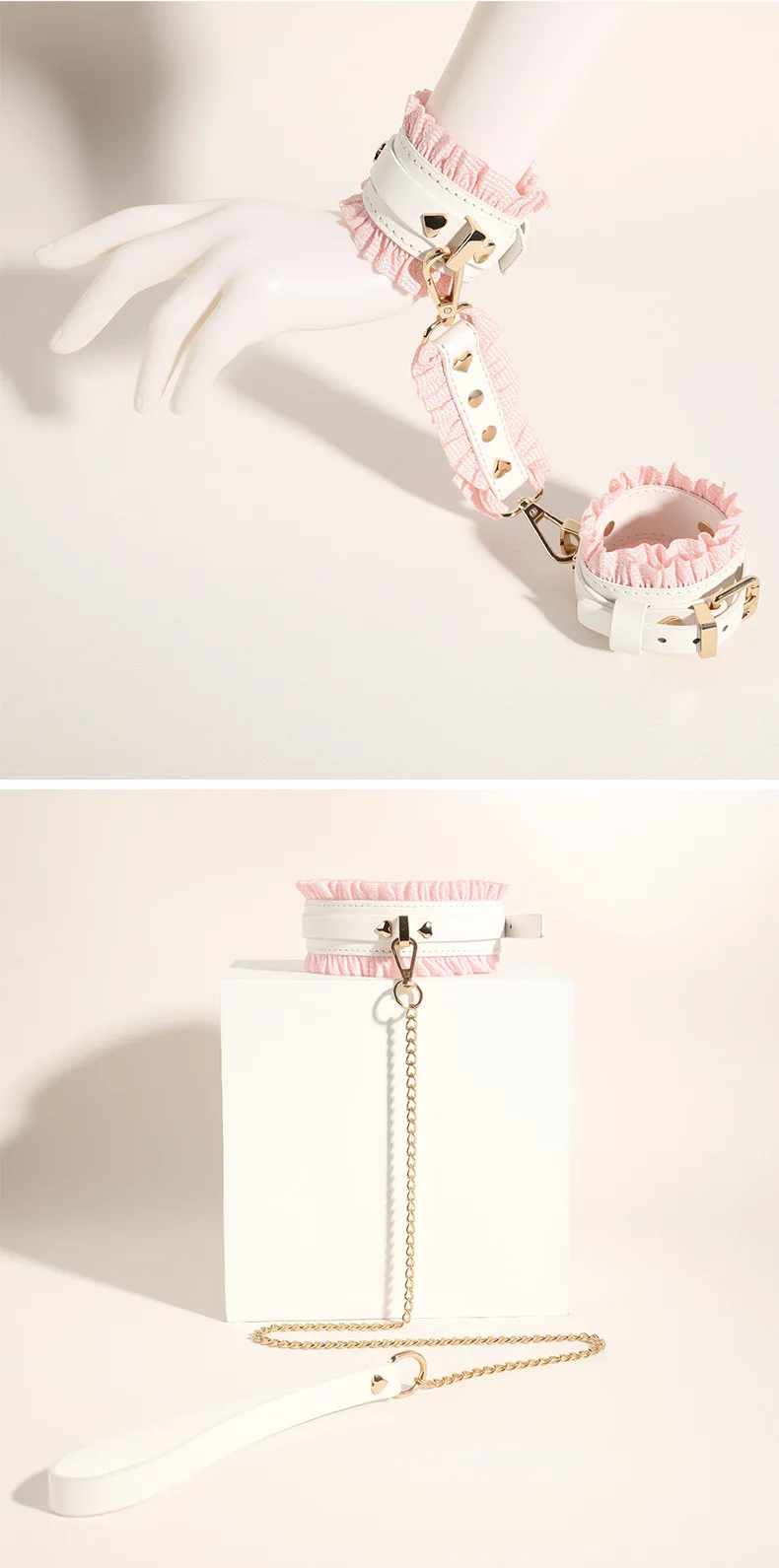 SM Fetish BDSM Bondage Erotic Toy Restraint Set Sex Toys For Women Handcuffs Collar Gag Eye Mask Hand Slap Couples Sex Tools