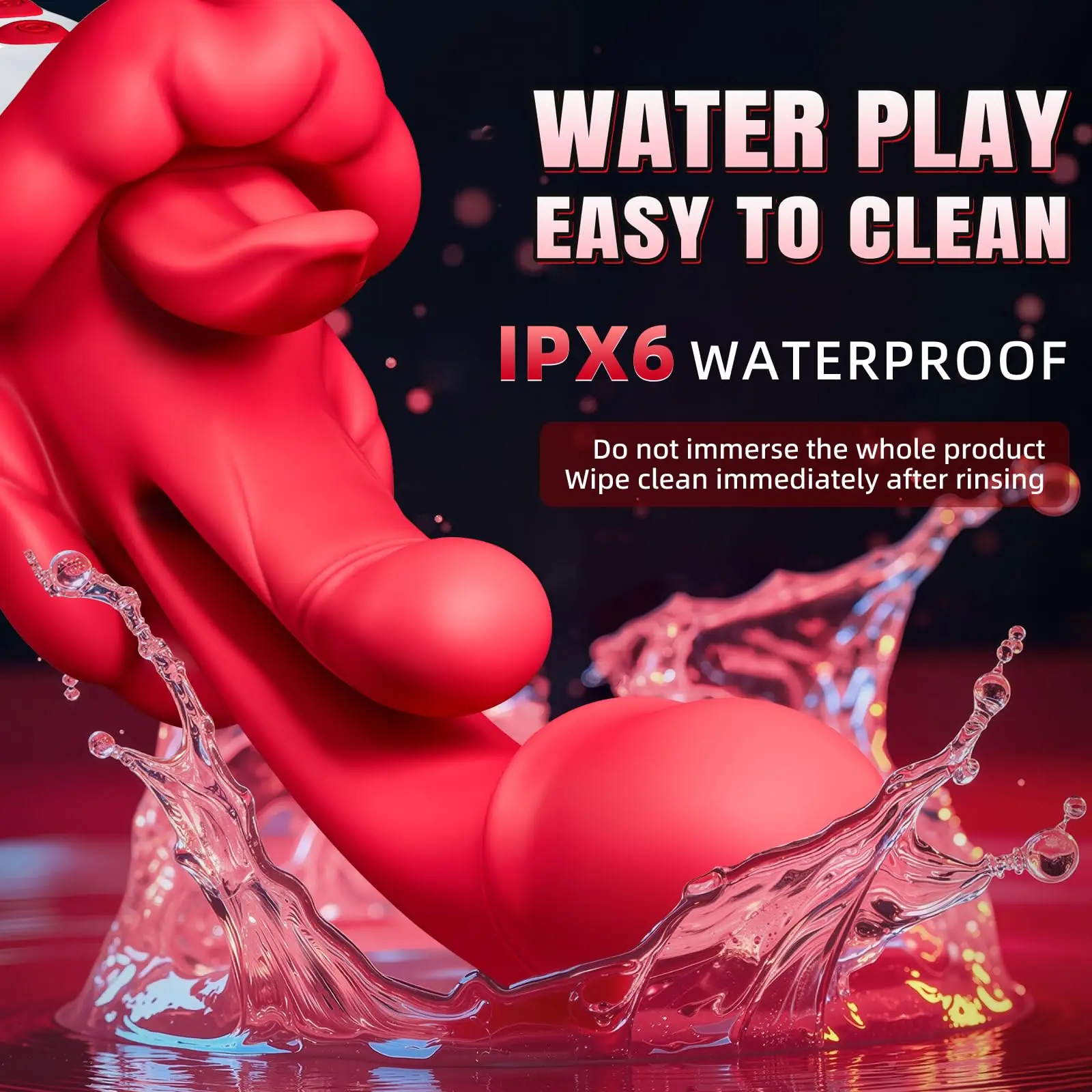 Vibrador 5 em 1 Inserção Ponto G Dildo Vibrator - Imagem 6