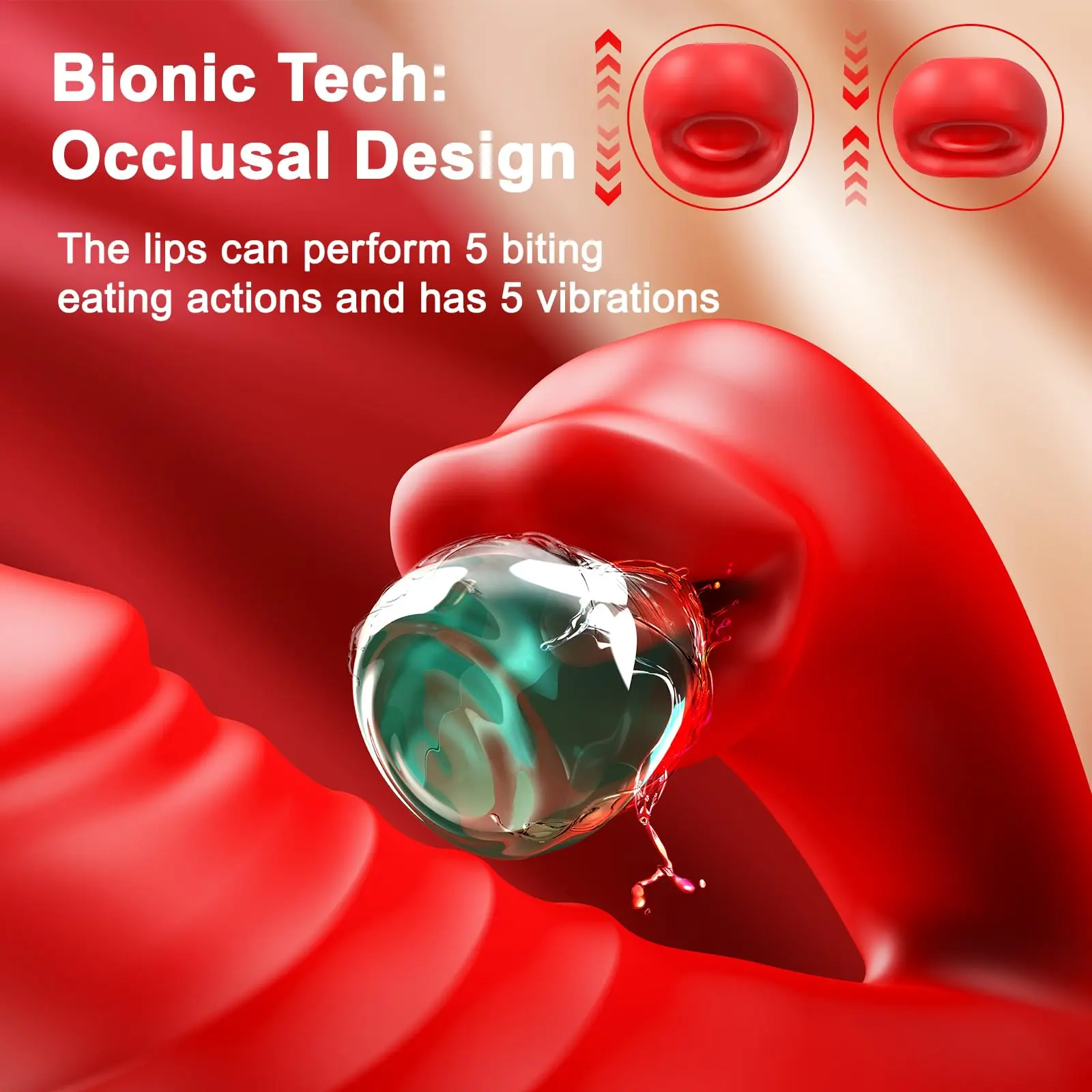 Vibrador 4 em 1 Inserção Ponto G Dildo Vibrator - Imagem 3