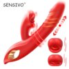 Vibrador 4 em 1 Inserção Ponto G Dildo Vibrator