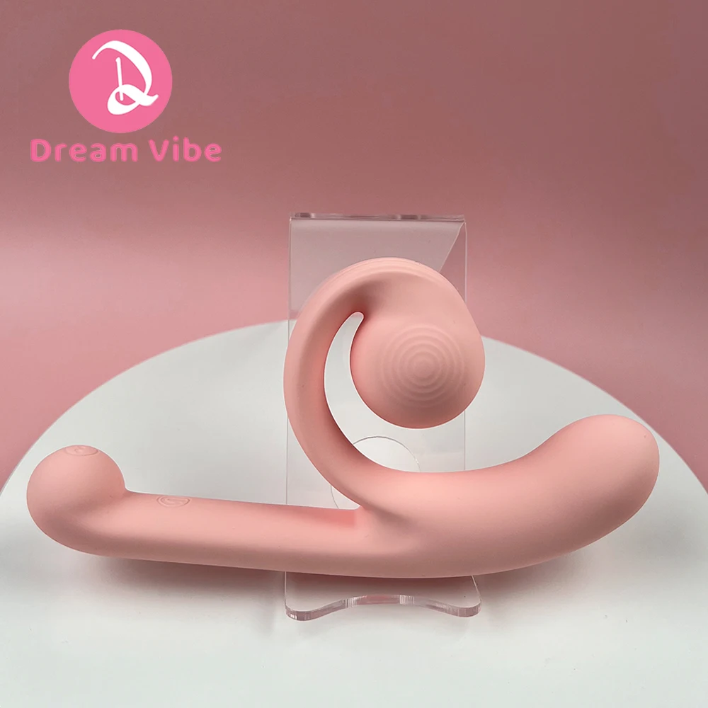 Pink Snail Vibrator G-spot Dildo Penetration Flexbile Snail for Perfect Clit Fit Stimulaiton 10 Modes Pleasur Sex Toy for Woman