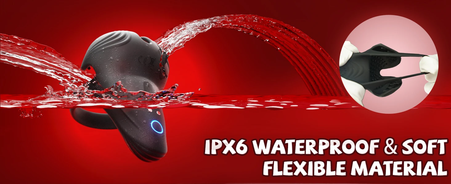 HESEKS Male Vibrating Cock Ring Testicle Stimulator Erection Penis Ring Vibrator with 10 Vibrations Adult Sex Toys for Couple 18