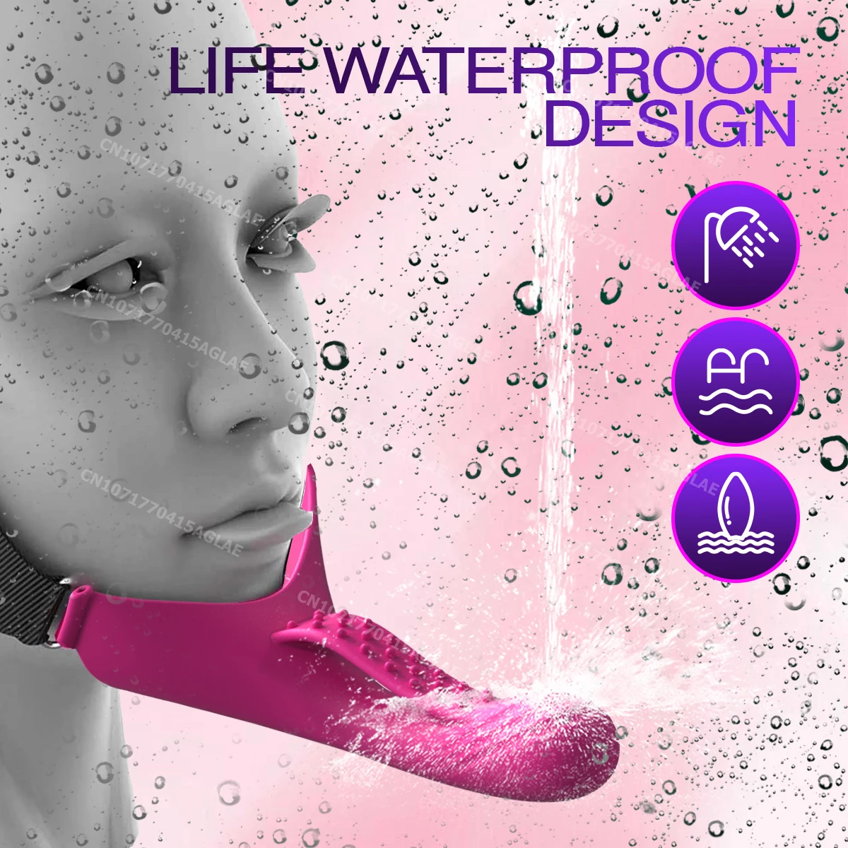 HESEKS Vibrator G-Spot Anal Stimulation Dildo Strap-On Face Chin Harness Head-Mounted Dildo Oral Solo Play Sex Toys for Couple HESEKS Vibrator G-Spot Anal Stimulation Dildo Strap-On Face Chin Harness Head-Mounted Dildo Oral Solo Play Sex Toys for Couple