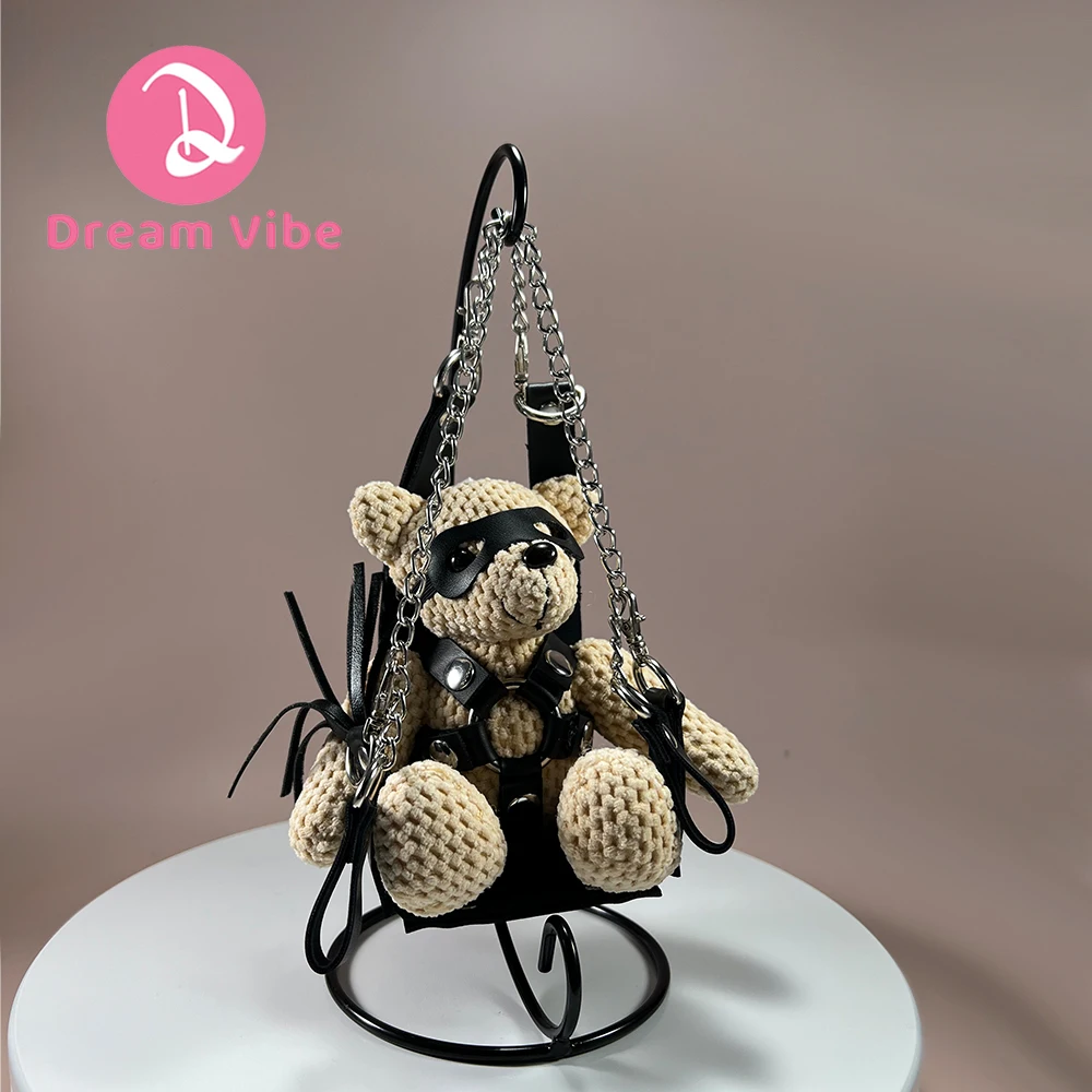 Bondage Bear and Swing BDSM Kinky Love Toy Gift for Couple Intimate Valentine's Day Selection Bachelorette Party