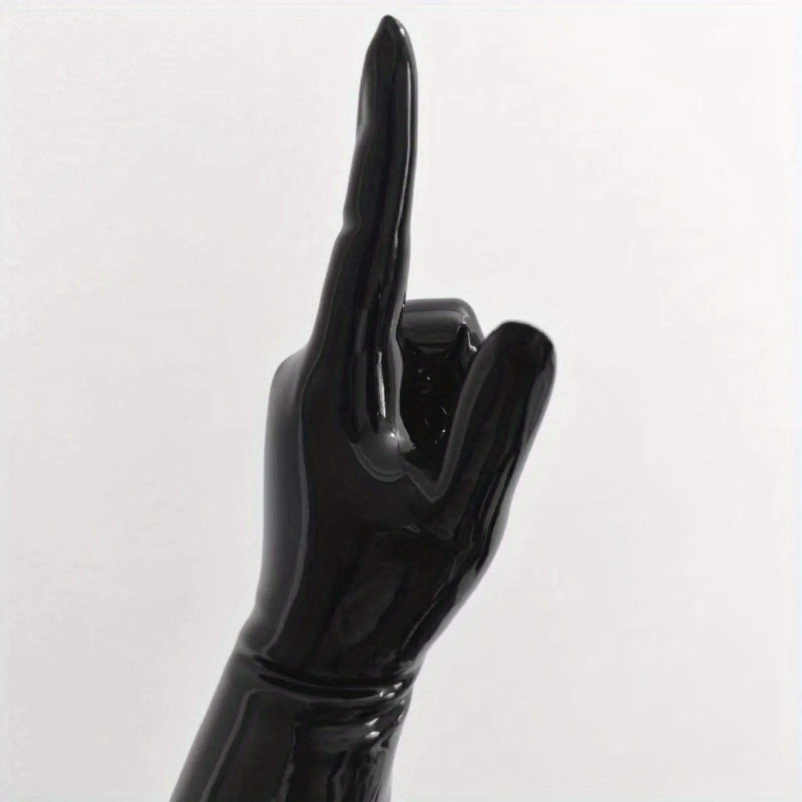 1 Pair of Sexy Black Short Latex Gloves Cosplay Fetish Wear Man Women Mittens Fetish 5 Finger Wrist Length Sex Toys Adult Games 1 Pair of Sexy Black Short Latex Gloves Cosplay Fetish Wear Man Women Mittens Fetish 5 Finger Wrist Length Sex Toys Adult Games