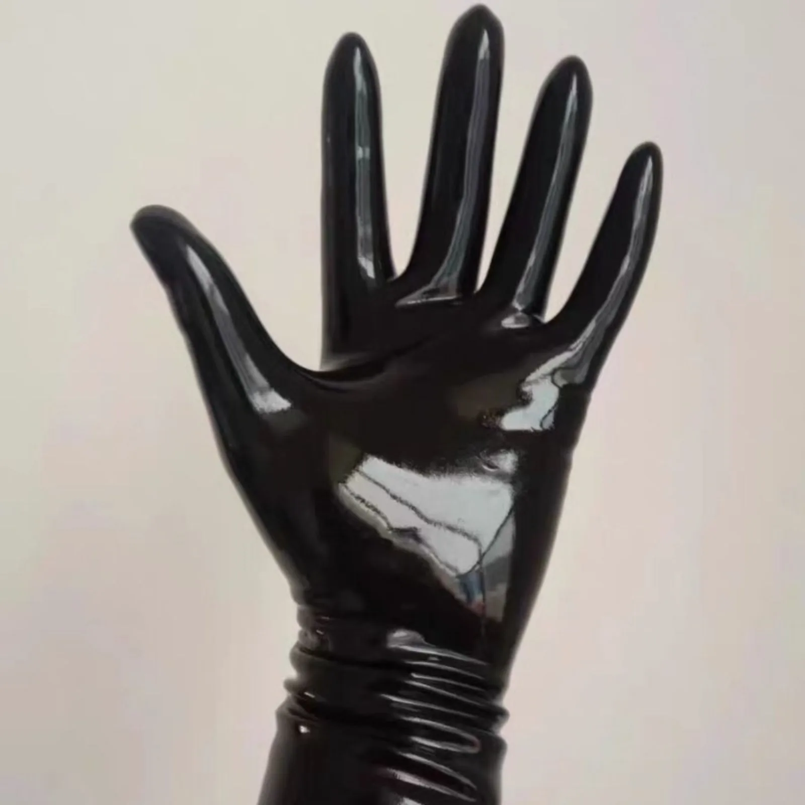 1 Pair of Sexy Black Short Latex Gloves Cosplay Fetish Wear Man Women Mittens Fetish 5 Finger Wrist Length Sex Toys Adult Games 1 Pair of Sexy Black Short Latex Gloves Cosplay Fetish Wear Man Women Mittens Fetish 5 Finger Wrist Length Sex Toys Adult Games