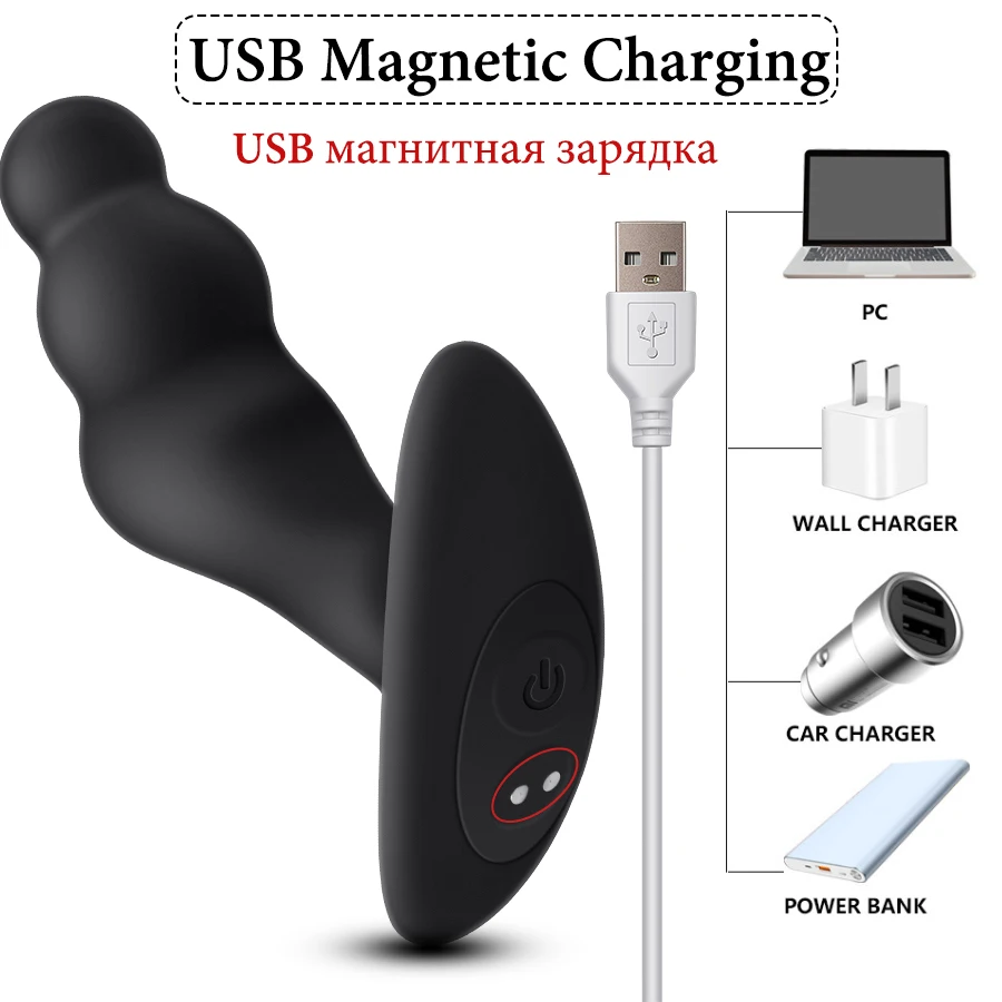 Estimulador YEQU de Próstata Rotativo Anal Plug Wear