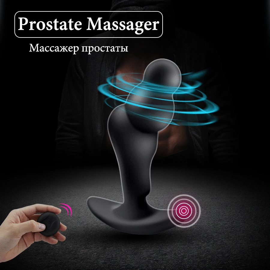 Estimulador YEQU de Próstata Rotativo Anal Plug Wear