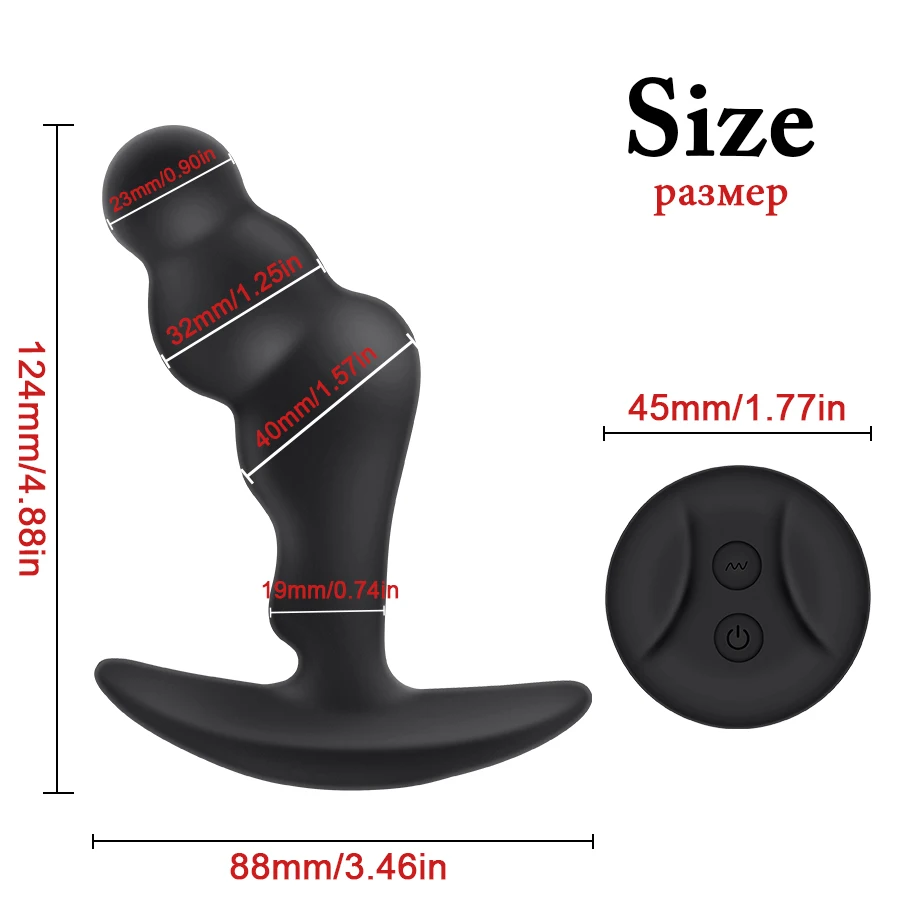 Estimulador YEQU de Próstata Rotativo Anal Plug Wear