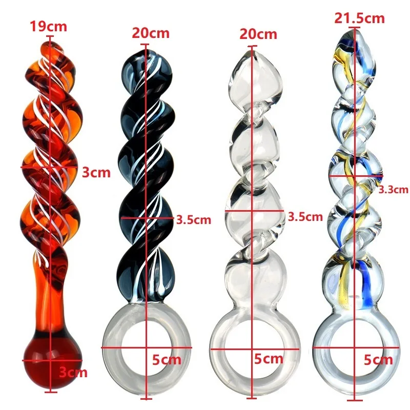 Glass Thread Rotation Anal Plug Dildo Crystal Butt Plug Adult Toys Sex Toys Anal Masturbation Prostate Massage for Couples Men Glass Thread Rotation Anal Plug Dildo Crystal Butt Plug Adult Toys Sex Toys Anal Masturbation Prostate Massage for Couples Men