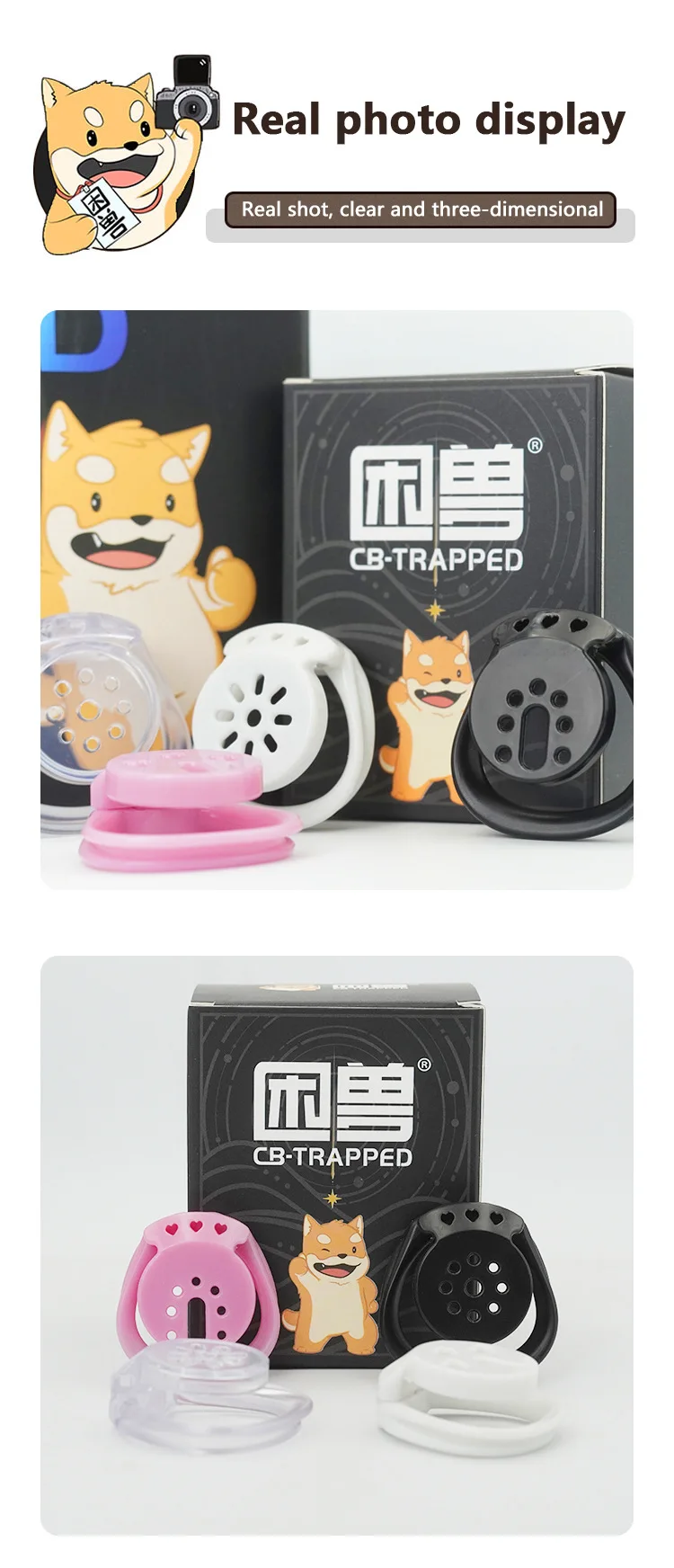 Flat SM Chastity Cage Erotic Male Escape-proof Chastity Lock Birdcage CB Bondage Cock Chastity Lock Conditioning Abstinence 성인용품