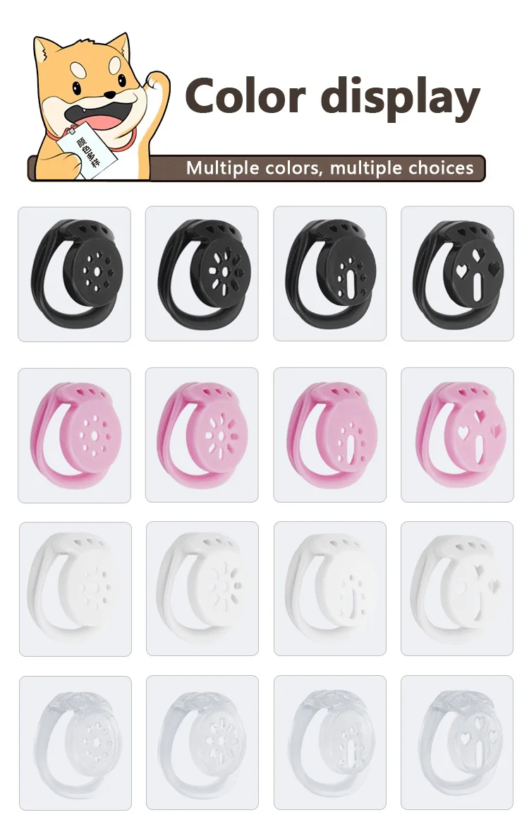 Flat SM Chastity Cage Erotic Male Escape-proof Chastity Lock Birdcage CB Bondage Cock Chastity Lock Conditioning Abstinence 성인용품