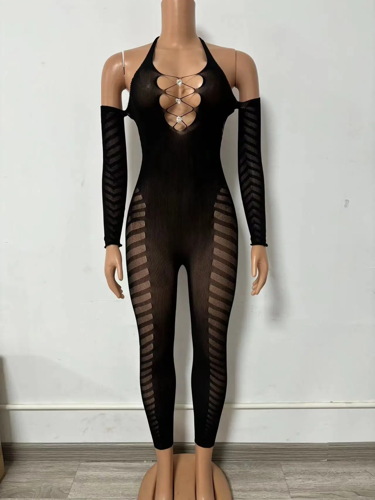 Womens Fishnet Bodystocking Plus Size Crotchless Bodysuit Sexy Tights Soft Nightwear Lingerie Womens Fishnet Bodystocking Plus Size Crotchless Bodysuit Sexy Tights Soft Nightwear Lingerie
