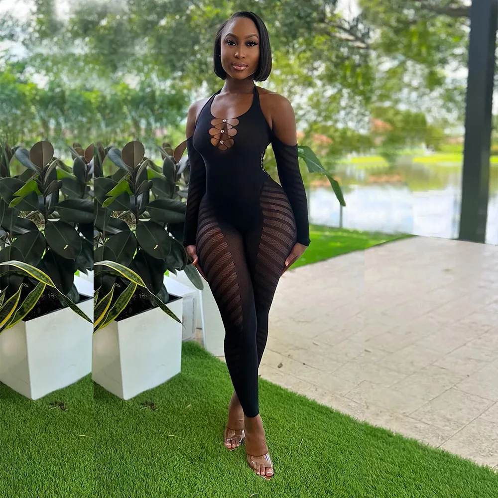 Bodystocking Arrastão Plus Size Sexy - Imagem 3