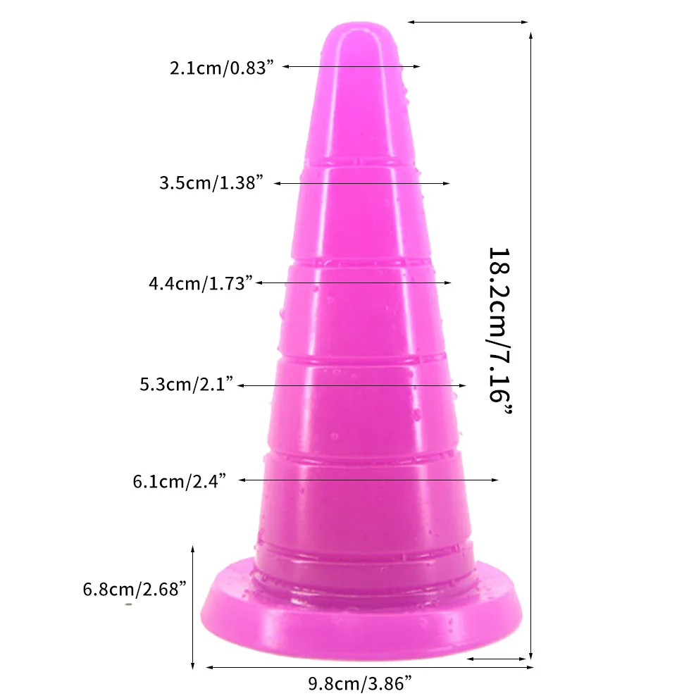 New Silicone Anal Plug Prostate Massage Stick with Soft Skin and Simulated Dildo Anal Plug SM Adult Male and Female Backyard Toy