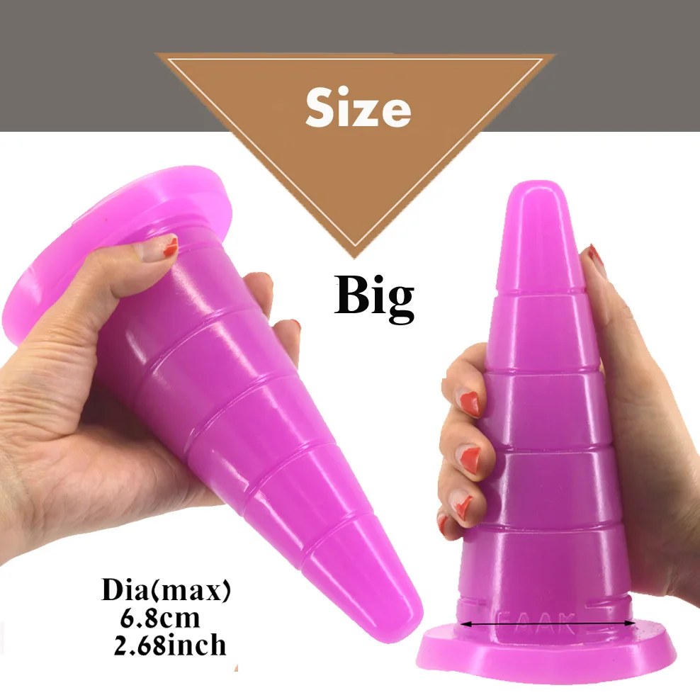 New Silicone Anal Plug Prostate Massage Stick with Soft Skin and Simulated Dildo Anal Plug SM Adult Male and Female Backyard Toy