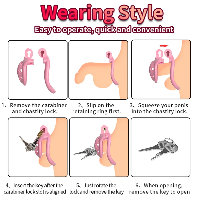 Chastity Cage Penis Ring Cock Cage Fetish Sissy BDSM Sex Toys for Men Gay Adult Fetish Gear Male Urethral Train Chastity Device