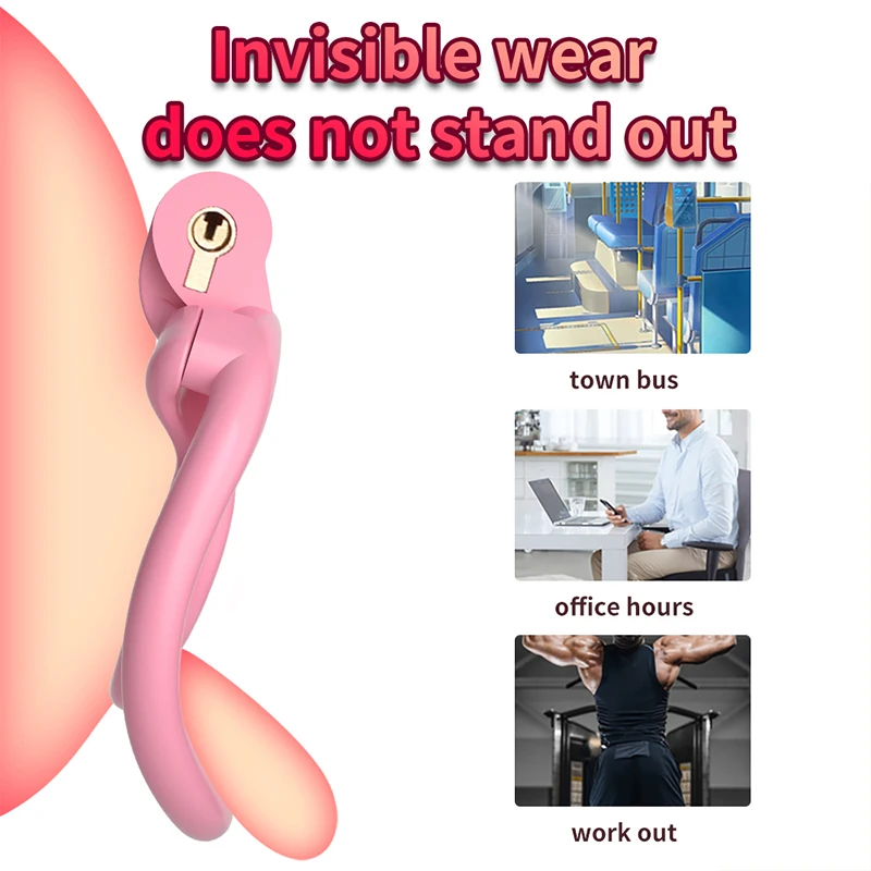 Chastity Cage Penis Ring Cock Cage Fetish Sissy BDSM Sex Toys for Men Gay Adult Fetish Gear Male Urethral Train Chastity Device