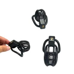 Alternative view of Cinto de Castidade Mosaico ABS Mesh Chastity Cage