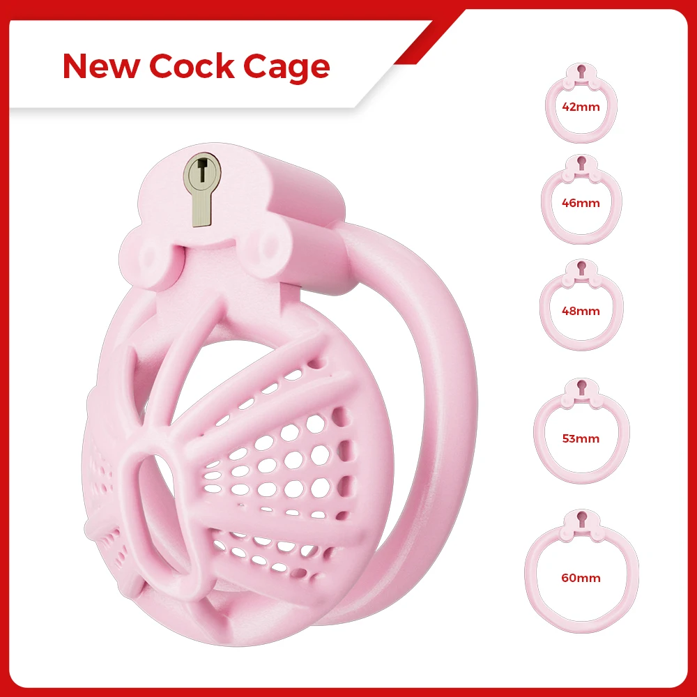 New Male Honeycomb Chastity Cage Escape-proof Chastity Lock Sissy Male Cb Chastity Lock Gay SM Sexy Toys for Men Sex Toi for Man