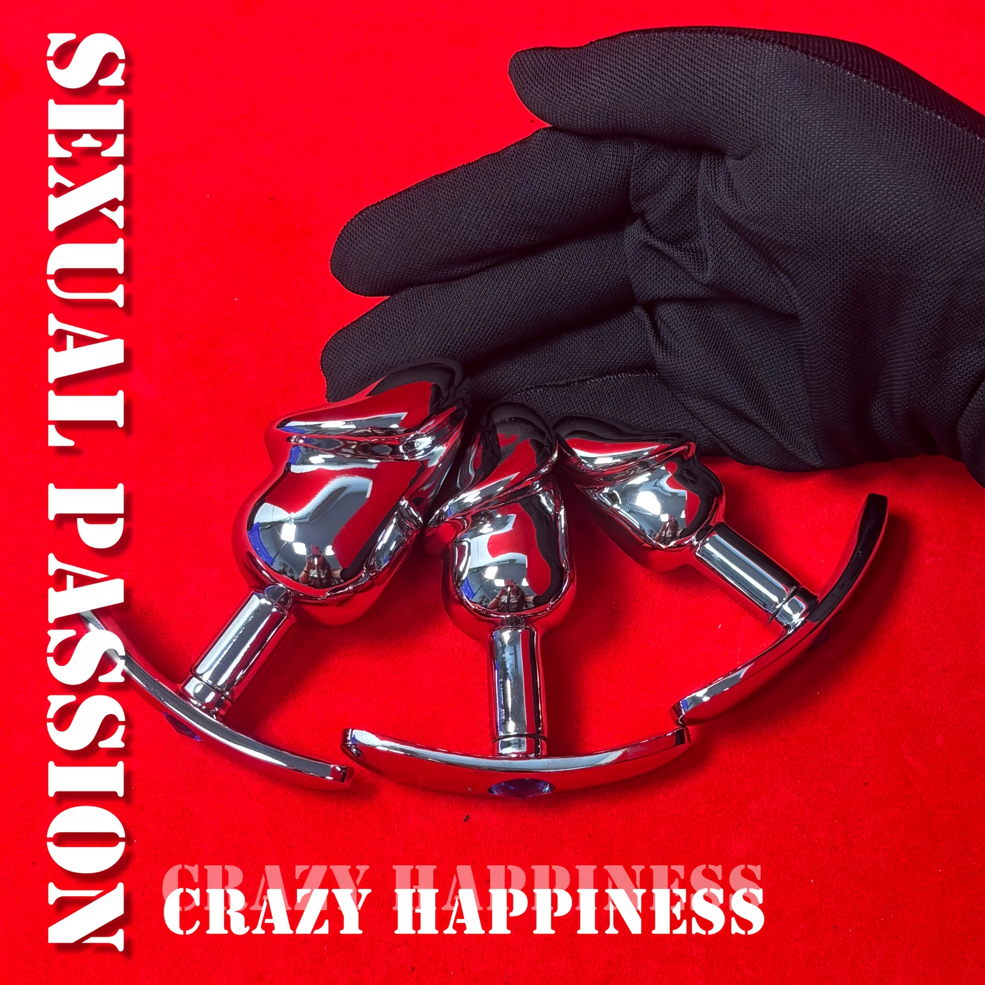 BDSM Anal Plug Metal Fetish G Spot Butt Plug Sex Toy Stainless Steel Buttplug Games for Adult Women, Men and Couples