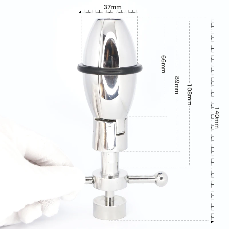 HEAVY Anus Beads ASS LOCK Stainless Steel Anal Lock Openable Anal Plug Dilator Anal Sex Toys For Men Woman Gay Anal Beads