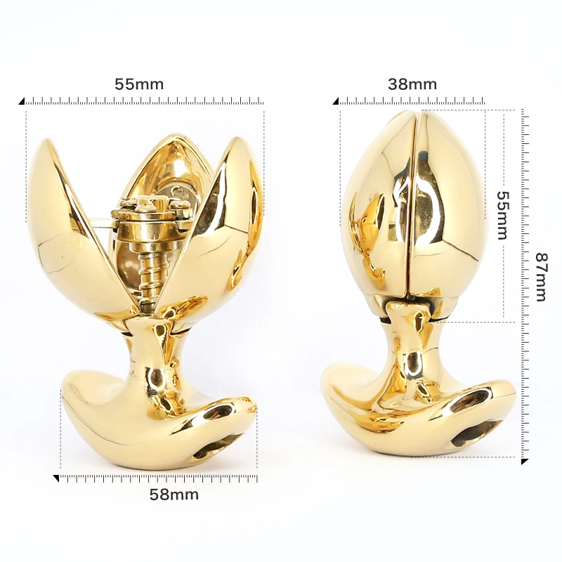 HEAVY Anus Beads ASS LOCK Stainless Steel Anal Lock Openable Anal Plug Dilator Anal Sex Toys For Men Woman Gay Anal Beads