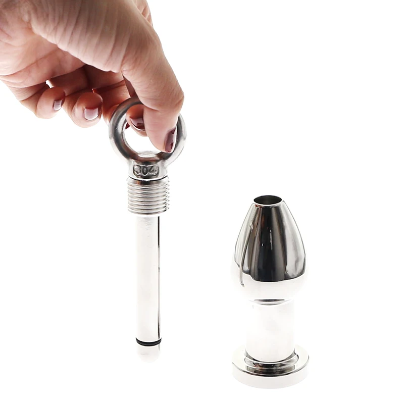 HEAVY Anus Beads ASS LOCK Stainless Steel Anal Lock Openable Anal Plug Dilator Anal Sex Toys For Men Woman Gay Anal Beads