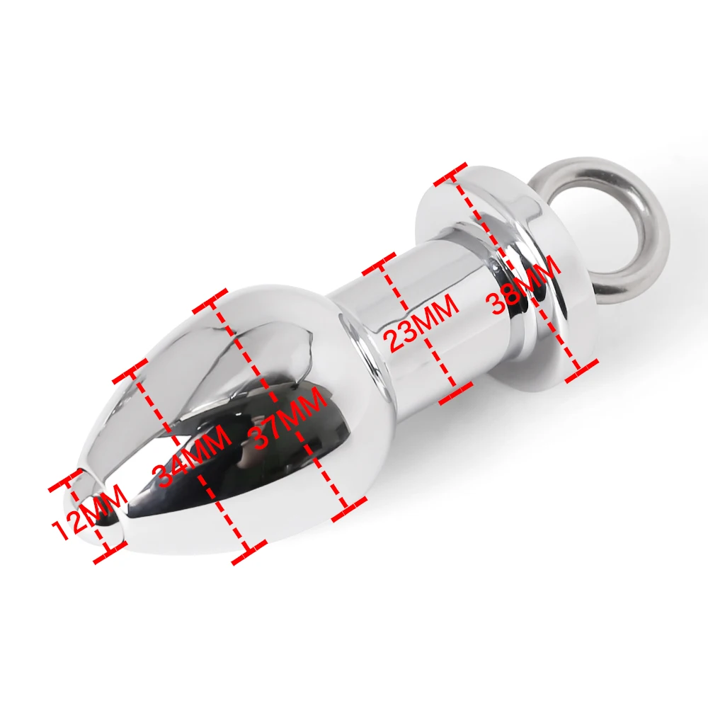 HEAVY Anus Beads ASS LOCK Stainless Steel Anal Lock Openable Anal Plug Dilator Anal Sex Toys For Men Woman Gay Anal Beads