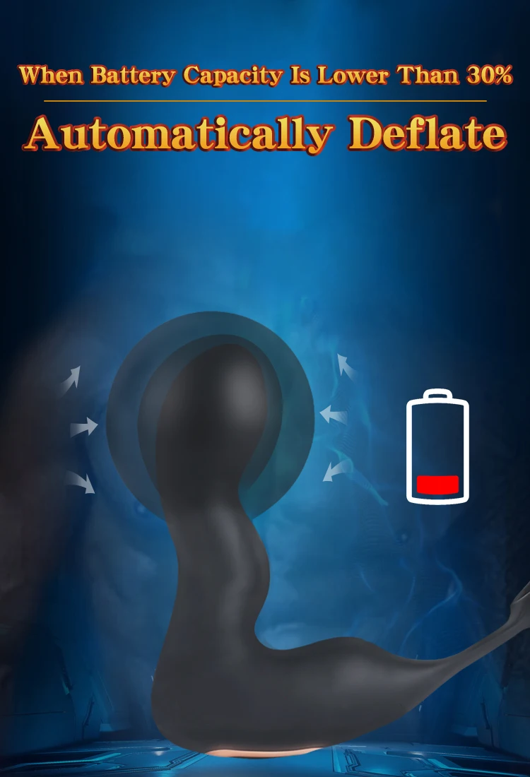 Huge Inflatable Anal Dildo Vibrator Remote Control Prostate Massager With Ring Vibrating Big Anal Expansion Sex Toys For Man Gay