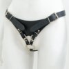 Cinto Auxiliar de Castidade Three-Point Leather Chastity Belt