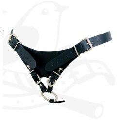 Alternative view of Cinto Auxiliar de Castidade Three-Point Leather Chastity Belt