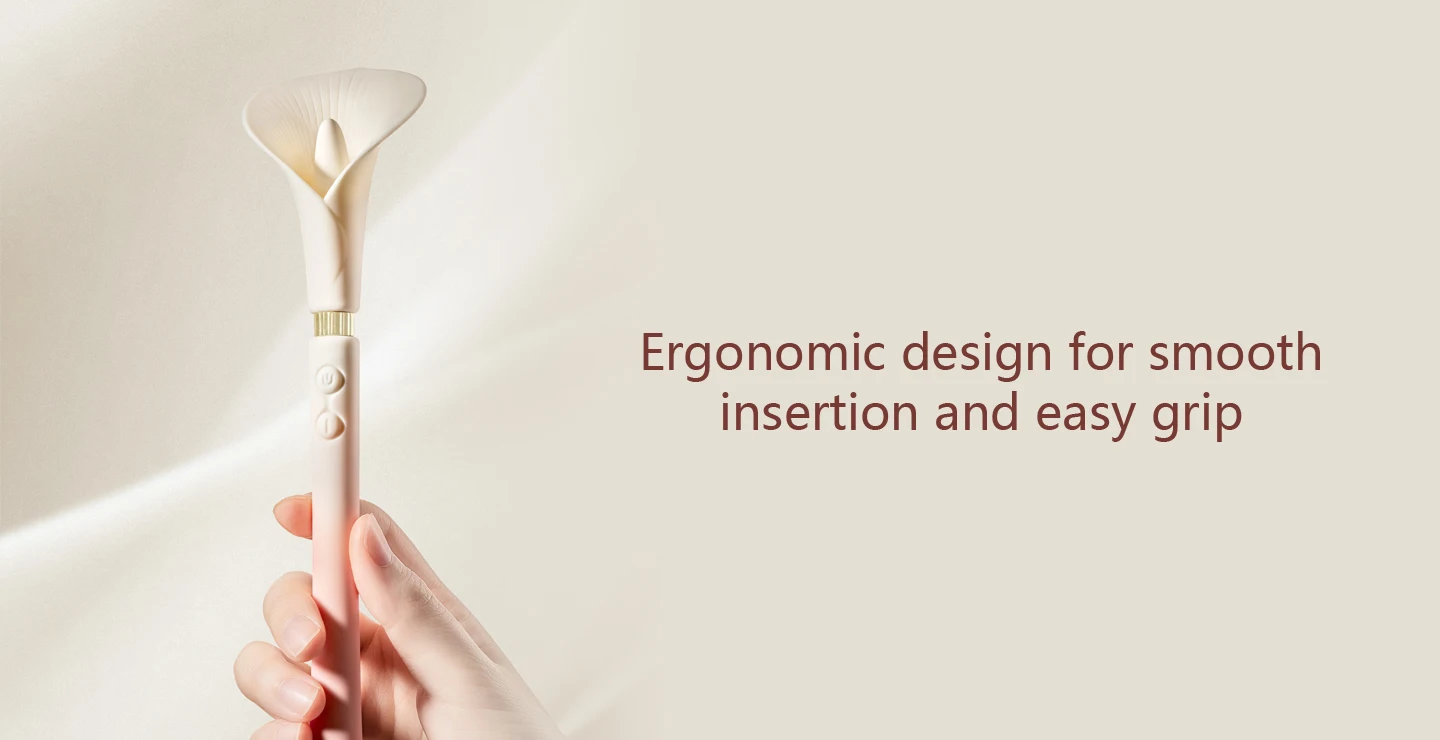 ZALO Calla Dual-head Vibrating Sensual Wand for Women Couples, Female Clitoris Nipples Vibrator Clit Stimulator, Adult Sex Toys